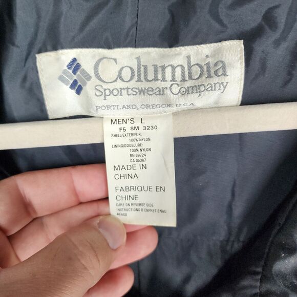 Vintage Columbia Jacket Mens Size Large Half Zip Pullover Nylon - Picture 2 of 16